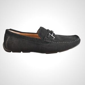 Alfani - James - Black Suede Bit Loafer Drive Moccasin Men Size 12M Leather